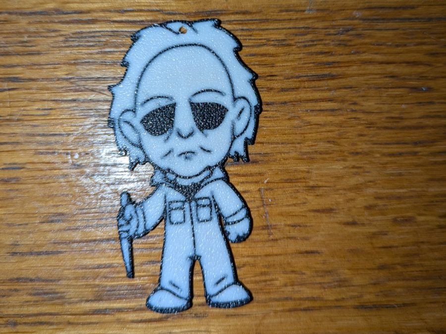 michael myers Halloween keyring