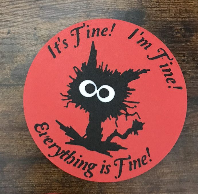I'm fine coaster