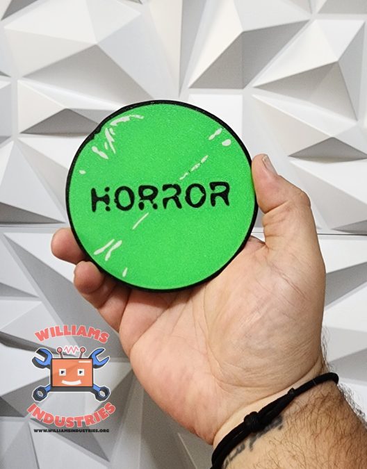 Horror Movie Sticker Coaster