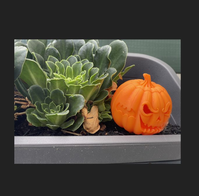 Garden Halloween Pumpkin – Creepy Planter Decoration 🎃🦇