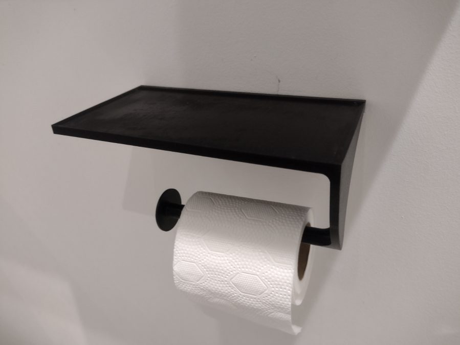 Toilet Paper Holder with Shelf (for phone)