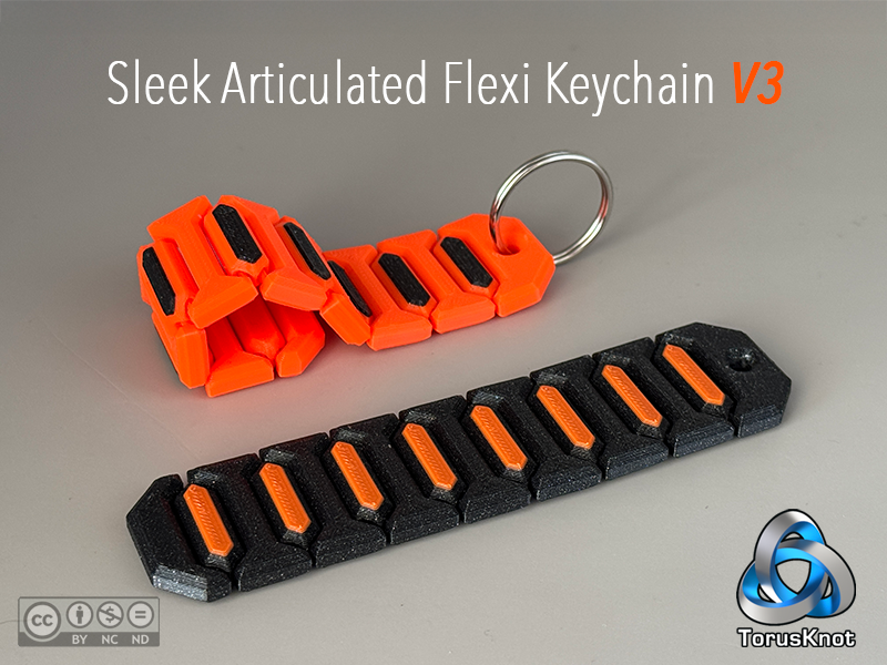 Sleek Articulated Flexi Keychain V3