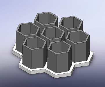 Beehive Hex Pattern Succulent planters