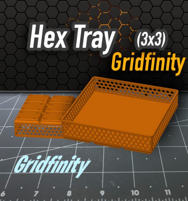 Hex Bin Gridfinity 3x3