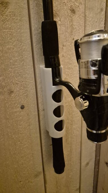 Fishing rod wall holder