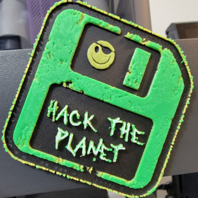 Hack The Planet Floppy (HueForge)