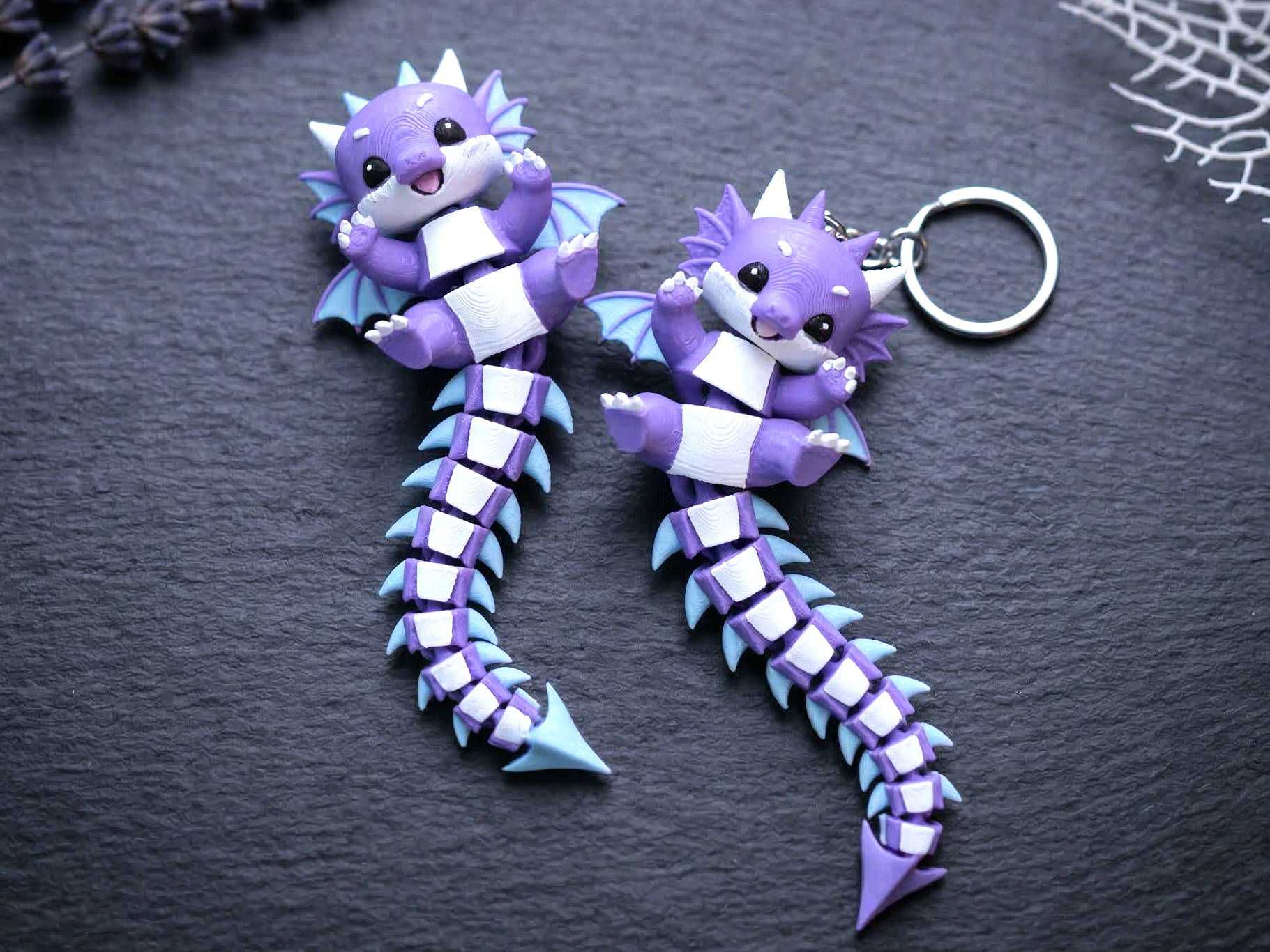 Cute Flexi Baby Dragon Toy / Keychain