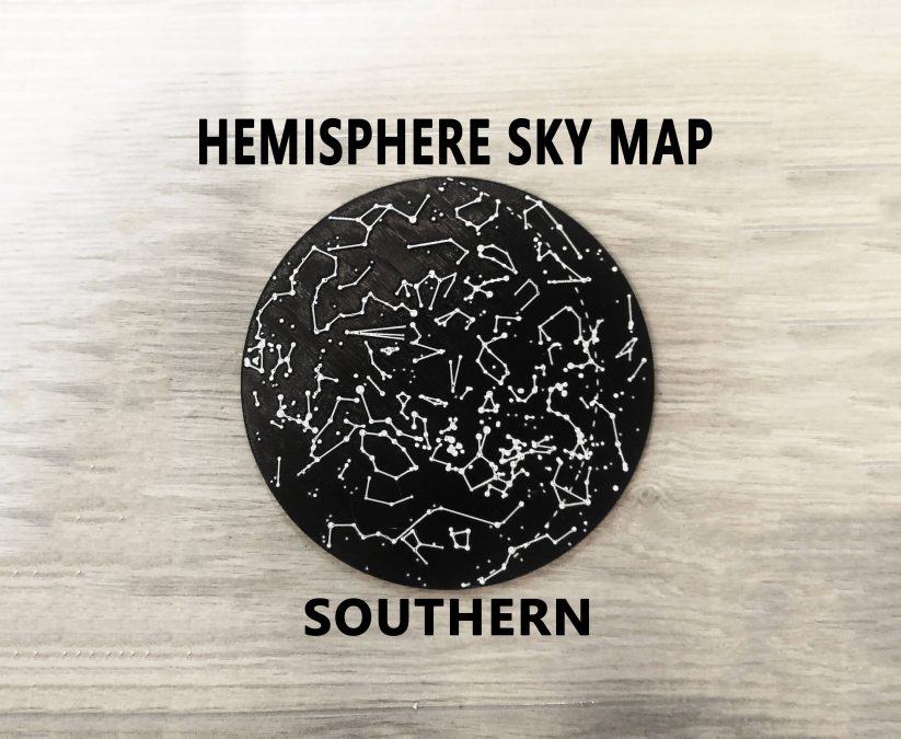Southern-Hemisphere Sky Map - Plate cushion