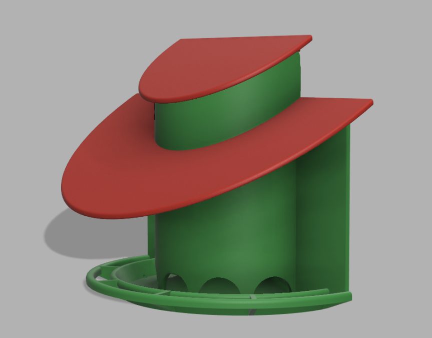 Birdfeeder wallmounted
