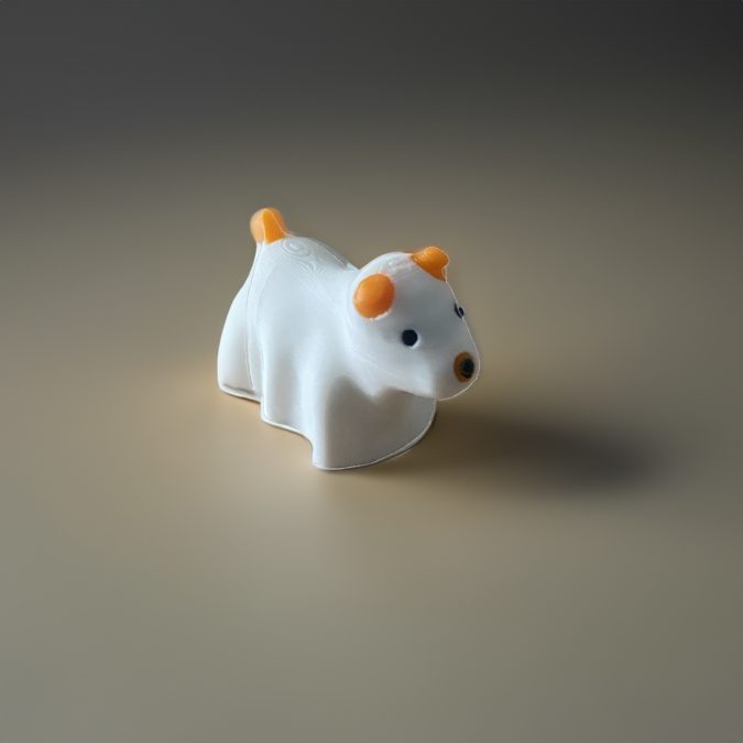 Multicolor Friendly Ghost Dog