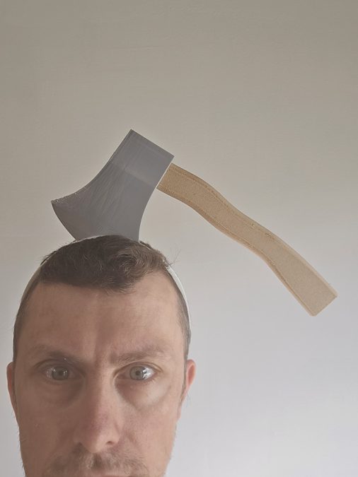 Halloween headband axe
