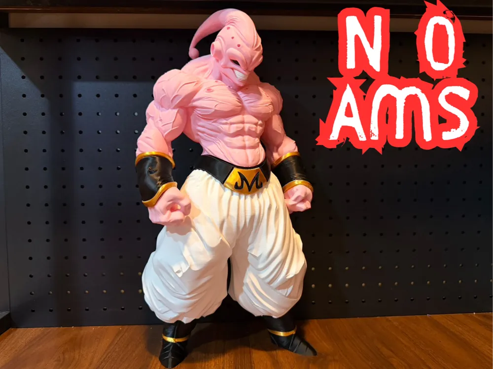 Majin Buu Realistic Multi Color Parted Statue