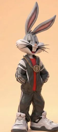 🐰 Bugs Bunny Urban Vibes Fan Art 🔥 (Multiparts 3MF)