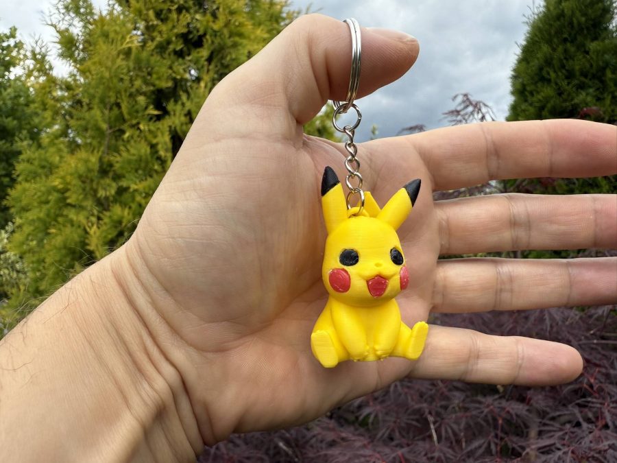 Keychain Pikachu Pokemon - ( 5,5 cm ), noAMS