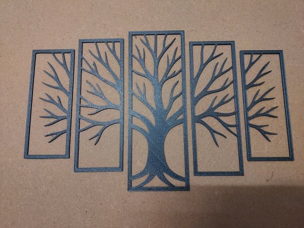 Echoes of the Tree – Fractured Life Wall Art (5-Panel Set)