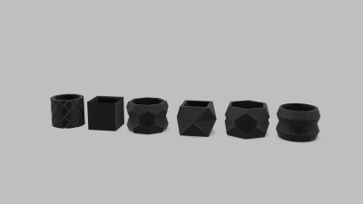 Set of Geometric Planters