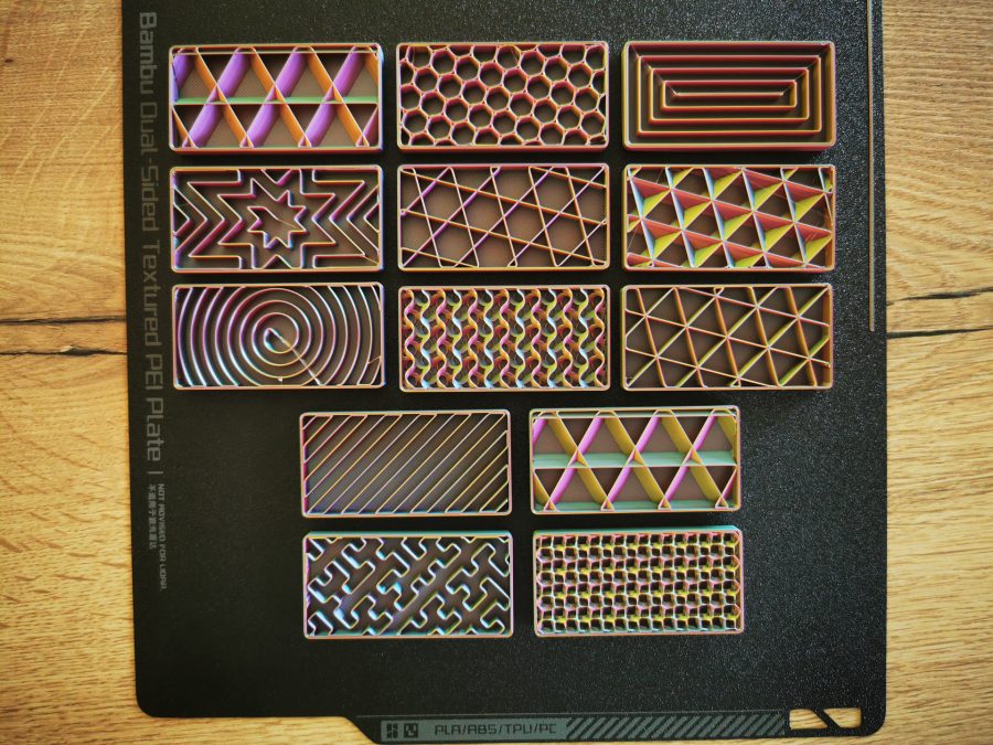 Infill swatches