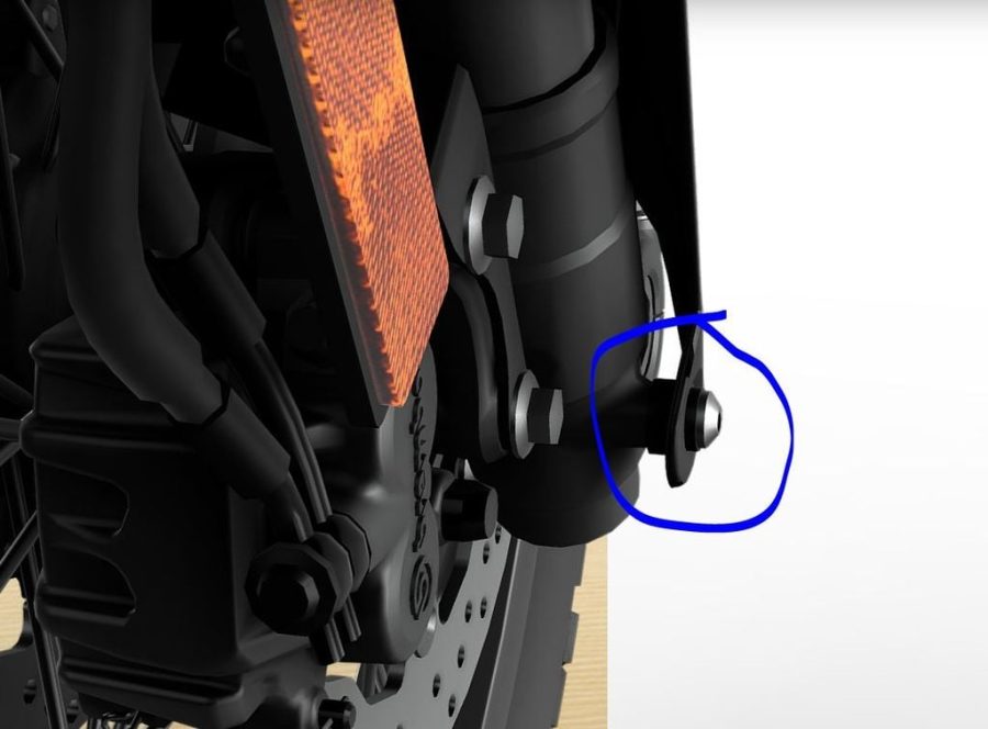 PETG Screw Yamaha Tenere 700 front fork guard
