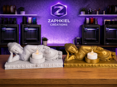 Reclining Buddha – LED Candle Holder v.1
