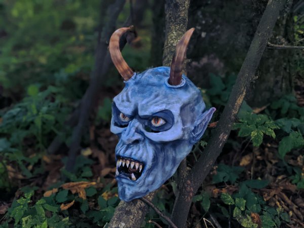 Wearable, 3d Printed Krampus Mask