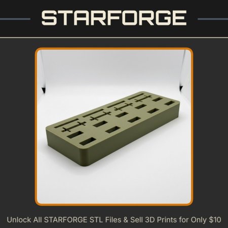 Minimalist USB Thumb Drive SD Card and Micro SD Card Holder for Creatives StarForge Kits 3D Print STL File