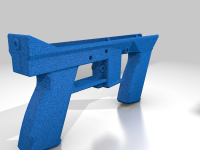 Replica Tec 9 Frame scale model with foregrip