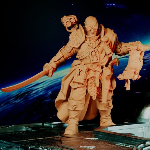 Gothic Space Witch‑Hunter — 28/32mm Tabletop Miniature