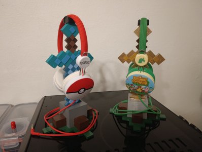 Stojan na sluchátka Minecraft/Minecraft headphones stand