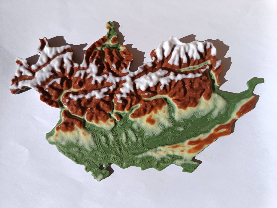Terrain Map - Colored - Switzerland