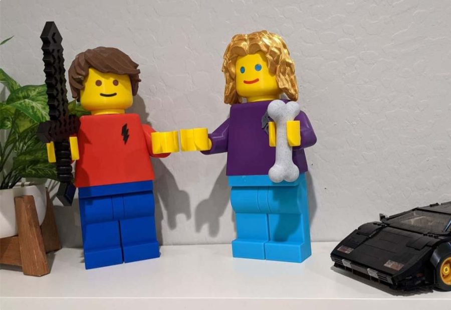 Brick minifig hair