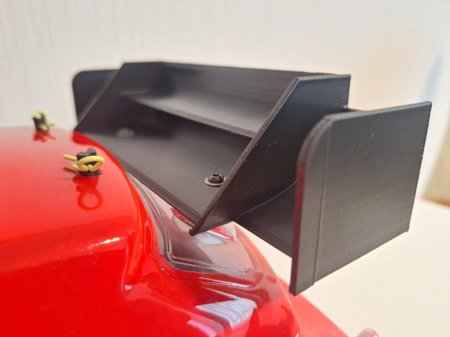 Custom WRC-Inspired Rear Spoiler for 1/10 RC Touring Car & Rallycross Car