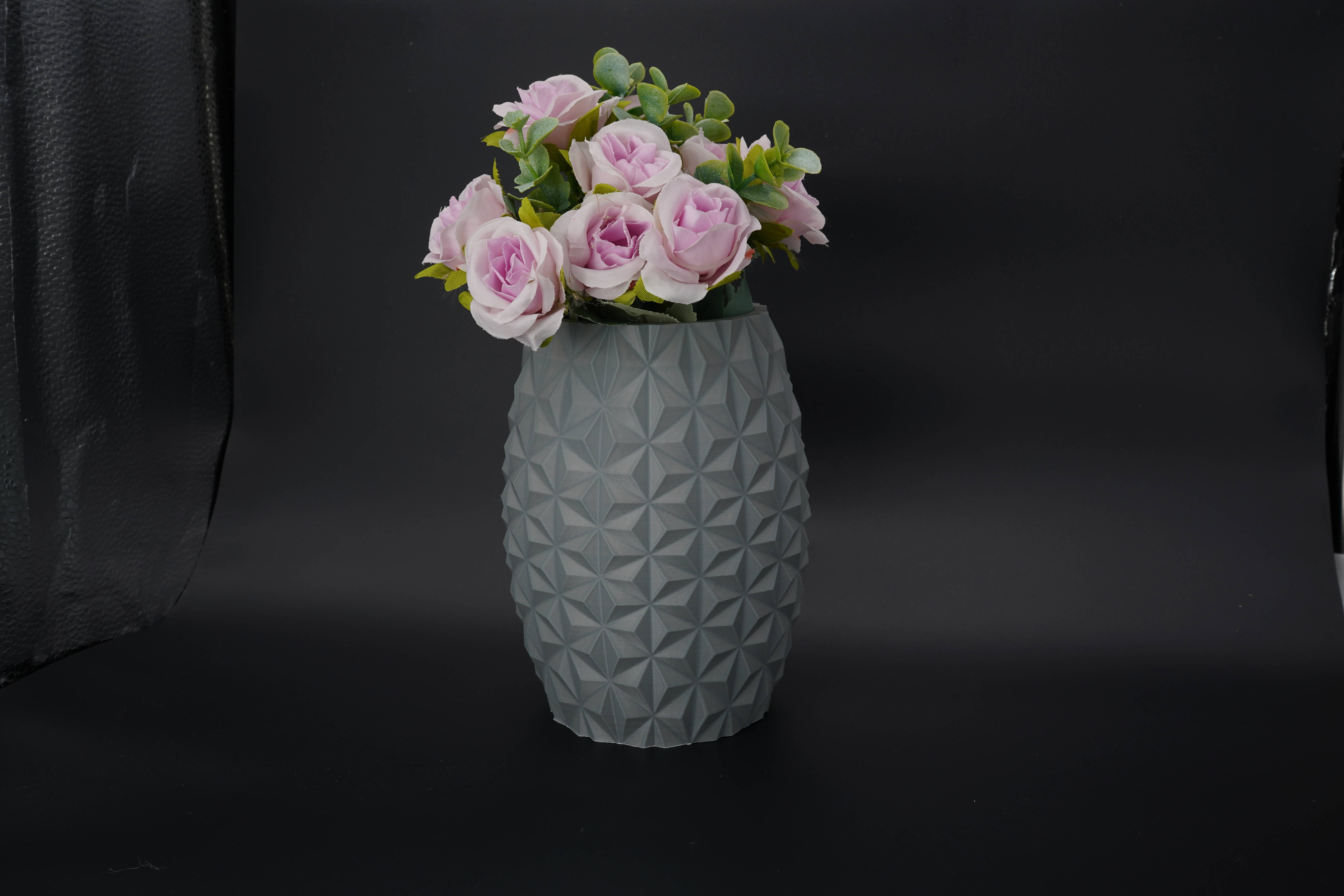Prism Vase – Geometric Faceted Design