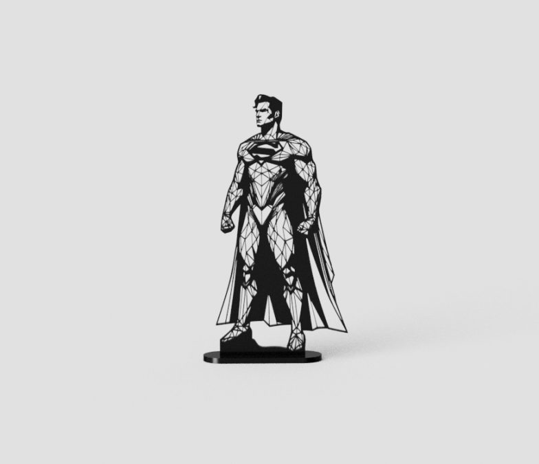 Geometric Superman low poly