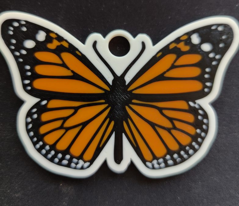 Monarch Butterfly keychain