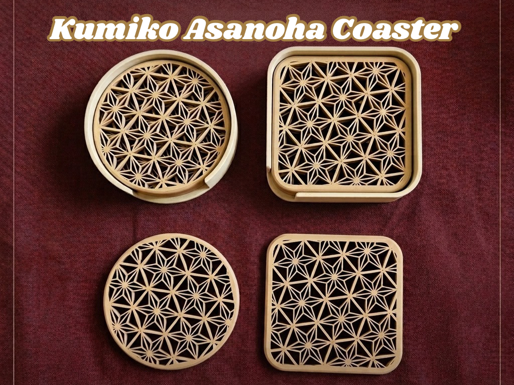 Kumiko Asanoha Coaster