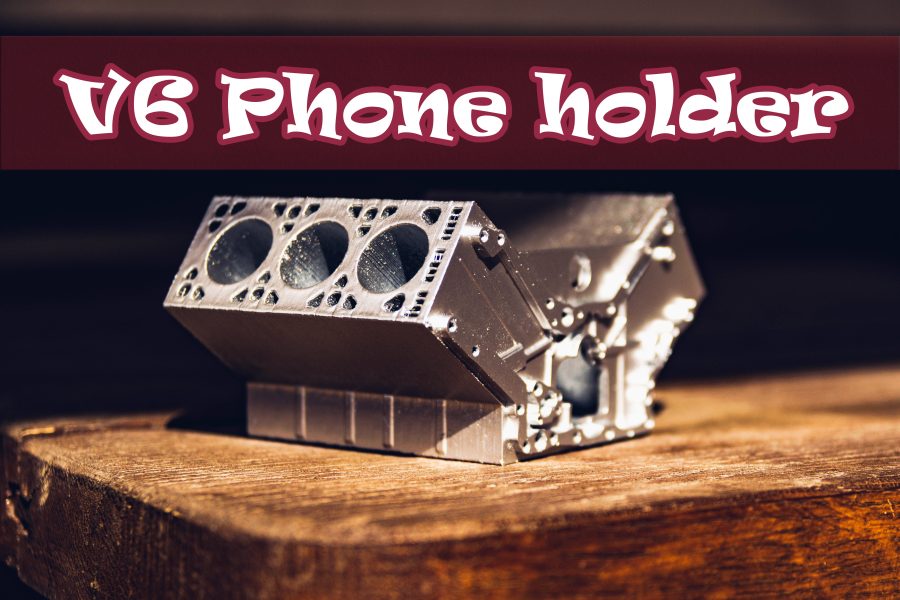 V6 Engine organizer for phones and pendrives