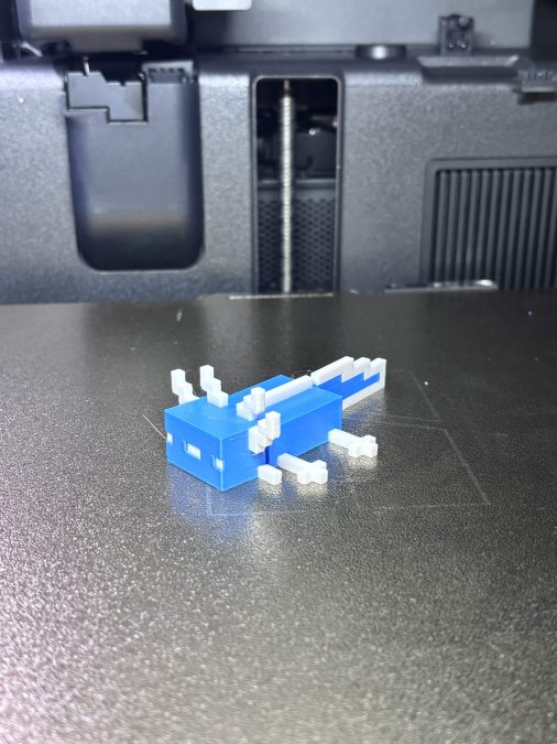 pohyblivý model minecraft axolotla