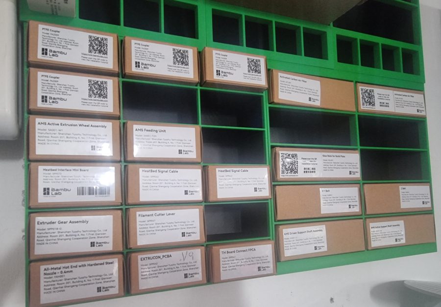 Bambu Lab - Wall Mounted Parts Storage shelves