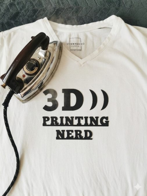t-shirt print 3D nerd