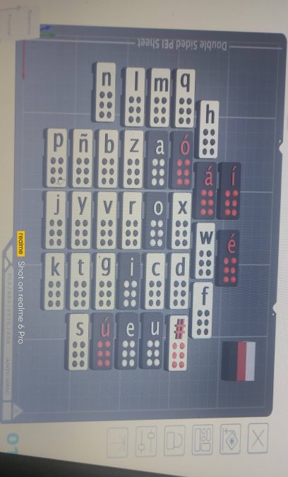 Alfabeto Braille con Ñ y vocales acentuadas