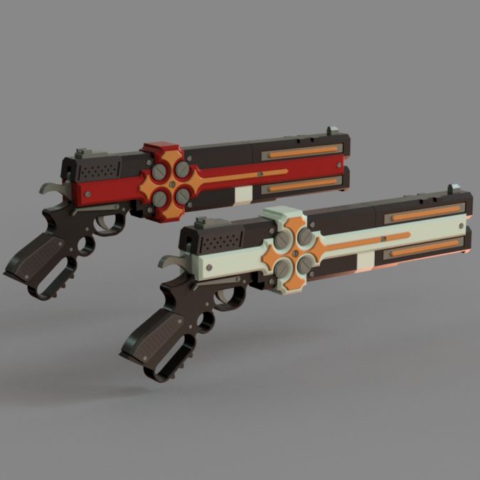Gungrave Cerberus Cosplay Prop – 3D Printed Replica from Anime & Video Game