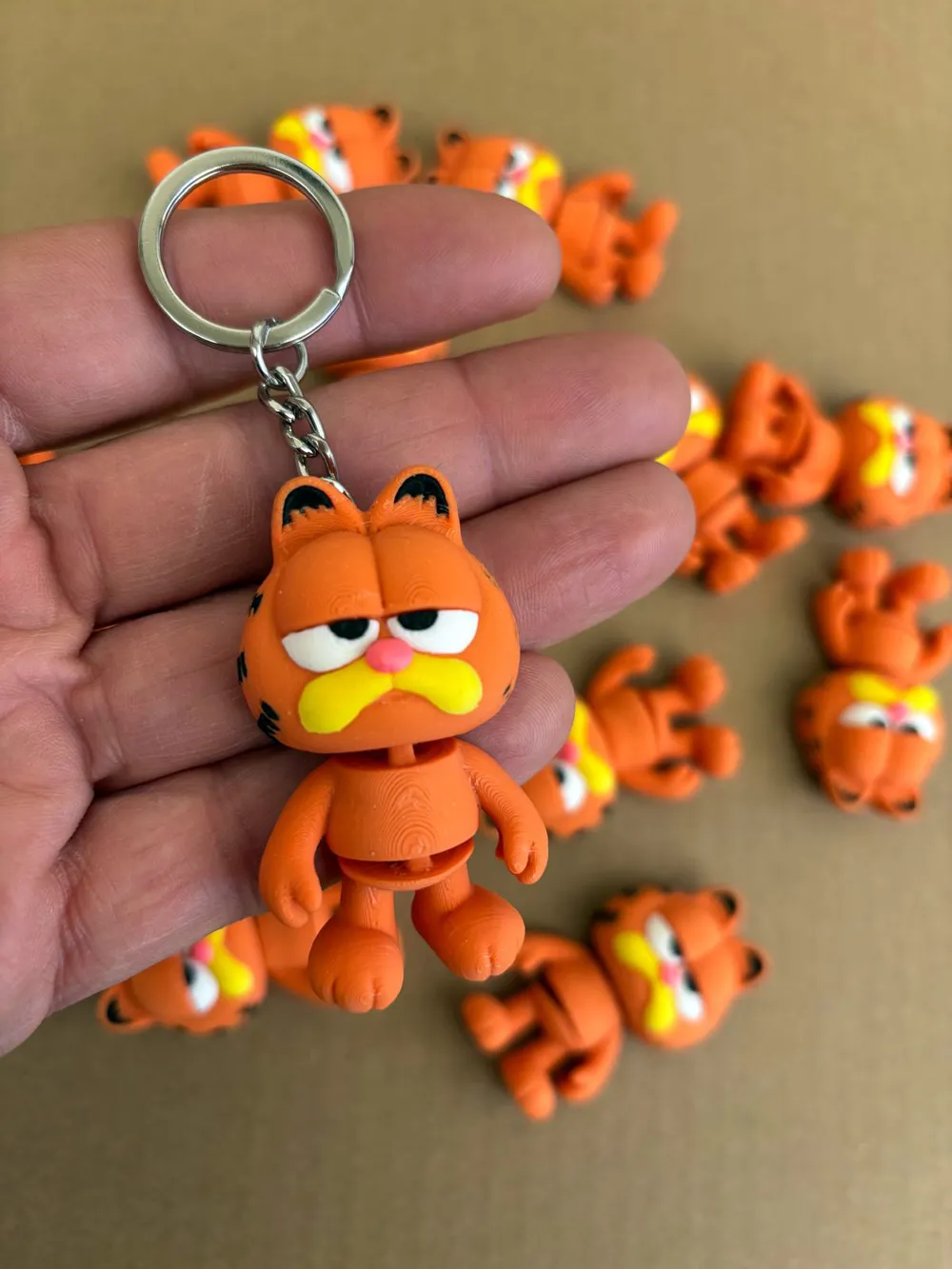 Garfield Mini Flexi – Articulated Cartoon Keychain