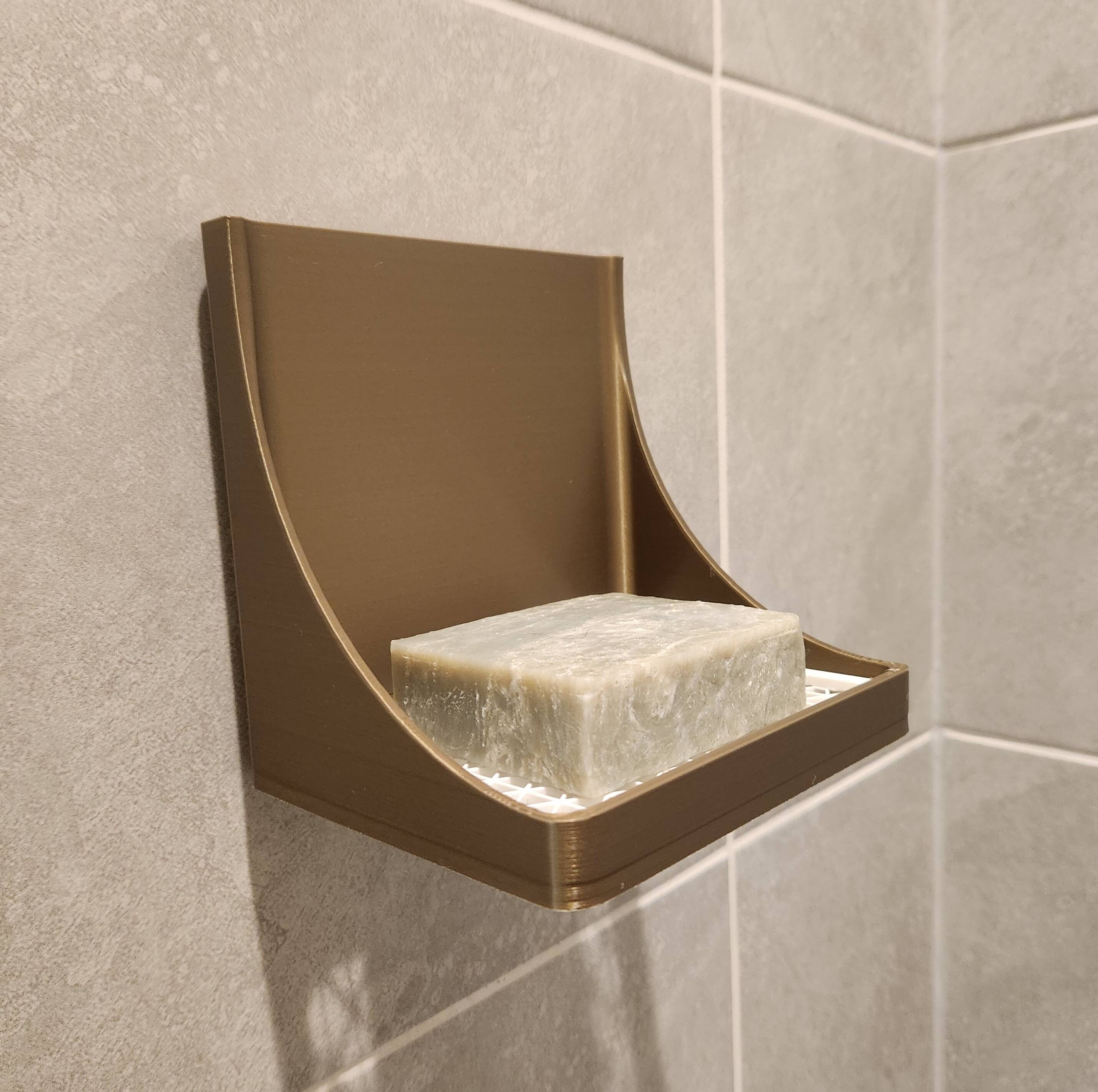 Wall-Mounted Shower Soap Dish with Suction Cups