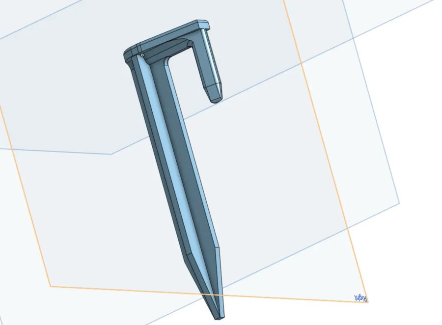 Lawnnail / Wire spike for magnet barrier (Worx)