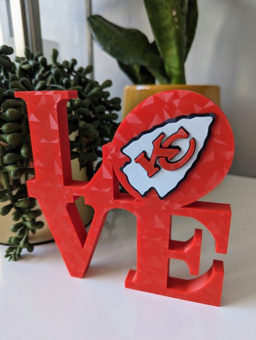 Kansas City Chiefs Arrowhead - Robert Indiana LOVE Sign