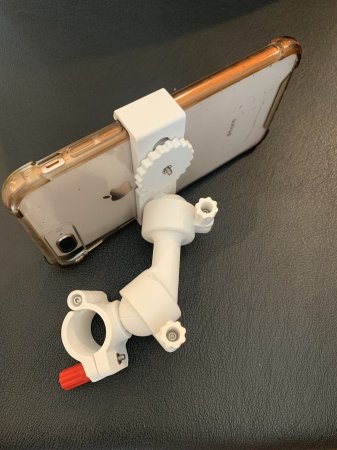 "Plasticlamp" Multi-Purpose Clamp: Adjustable Phone Holder, Magnetic Ring Option, Camera Mount, and Flashlight Support