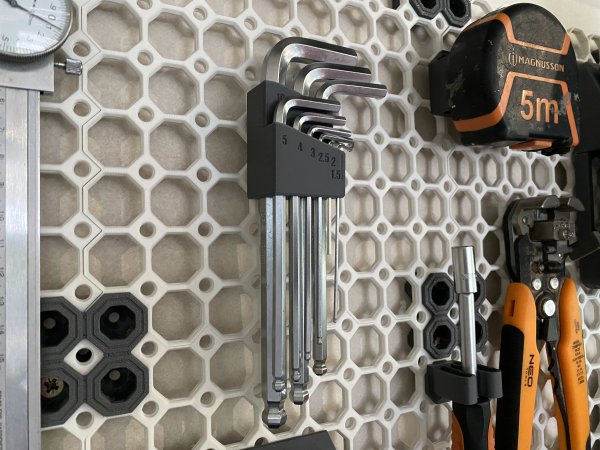 Removable Multiboard Allen Key / Hex Wrench Holder