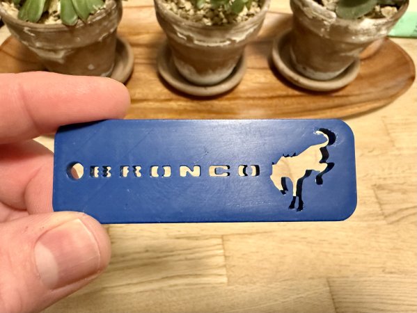 Minimalist Keychain Fob for Ford Bronco or Bronco Sport