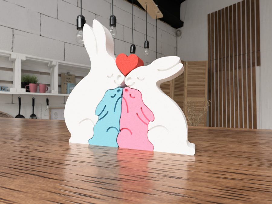Bunny Family Decoration | 4 components