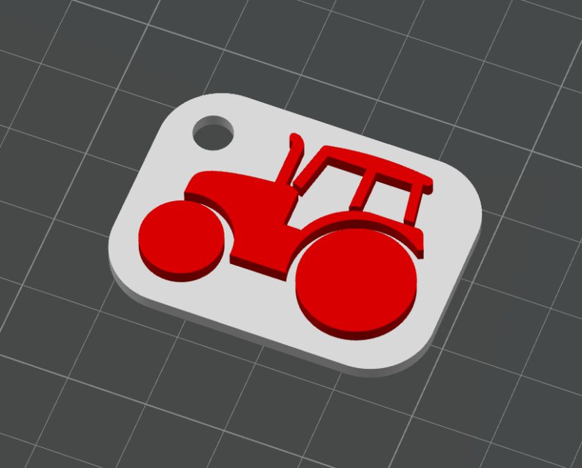 Tractor keyring